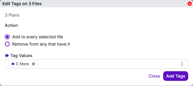 Editing tags on several files at once