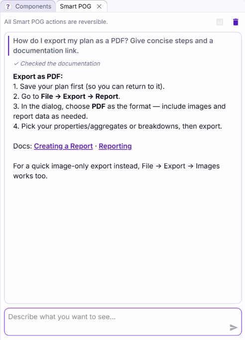 Smart POG answering a how-to question