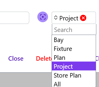 Scope dropdown options for an Aggregate